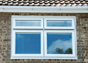 uPVC casement windows in white on a residential home